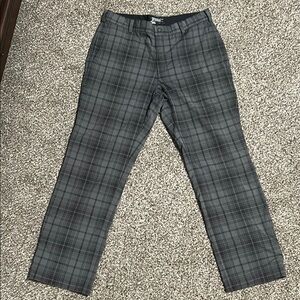 Nike Gray and Black Chinos Straight-Leg